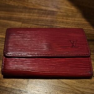Louis Vuitton Red Epi Leather 4 Key Holder